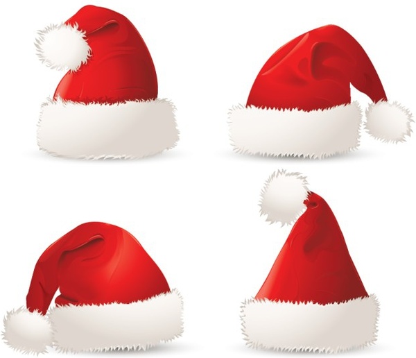 Konvinit Santa Hat Xmas Hats Father Christmas Hat Adults Deluxe Plush Santa Claus Hat Costume Christmas Ornaments