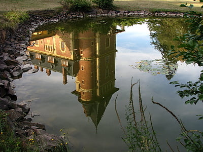 reflection of castle on water thumbnail