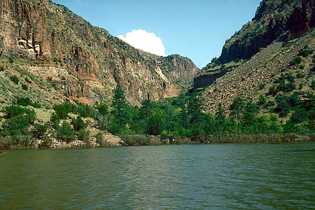 Cochiti Dam and lake landscape in New Mexico thumbnail