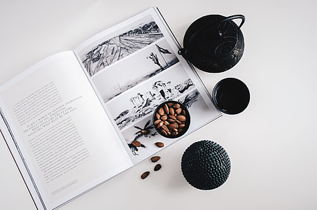 white, notebook, black, pitcher thumbnail