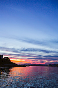 Sunset over the sea thumbnail