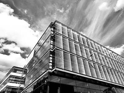 black-and-white, building, architecture, black and white thumbnail