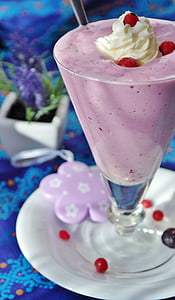 berry shake with whip cream on top thumbnail
