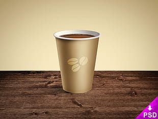 Coffee Paper Cup Mockup psd file