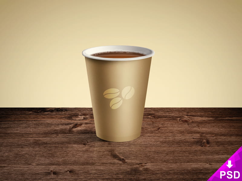 Coffee Paper Cup Mockup psd file