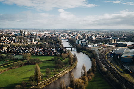 aerial photo of river during daytime thumbnail
