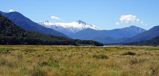 grass field near mountains thumbnail