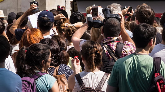 group of people gathering outdoors thumbnail