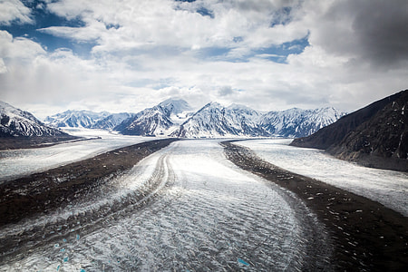 Path and Mountain Landscape in the Yukon Territory, Canada thumbnail
