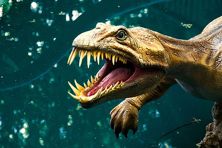 close-up photo green dinosaur thumbnail