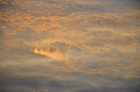 white sky during golden hour thumbnail