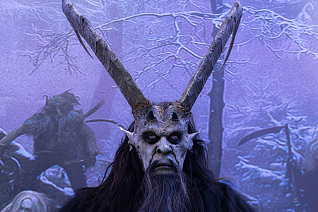 monster with long antlers with long black beard thumbnail
