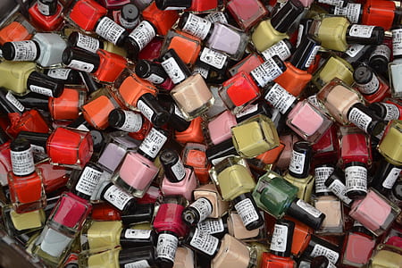 assorted-color nail polish bottles thumbnail
