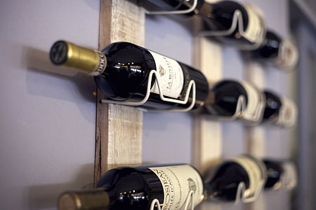 selective focus photography of white labeled wine bottle thumbnail