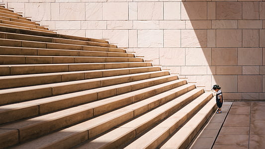 boy stand in front of concrete stair thumbnail