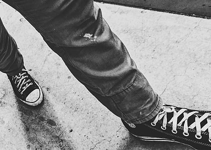person wearing sneakers thumbnail