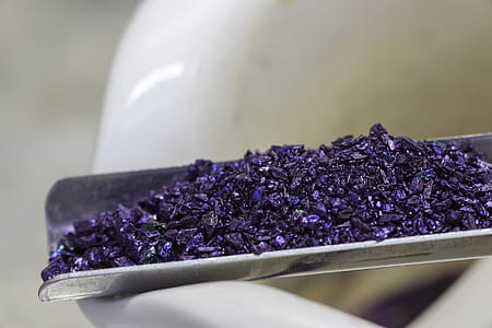 Crystals of potassium permanganate used in medicine and chemical reactions thumbnail