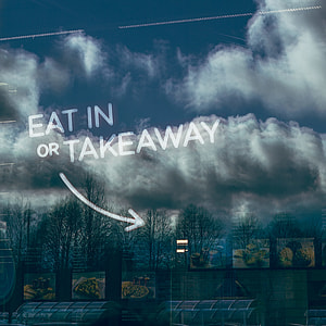 Eat In or Takeaway Window Sign thumbnail