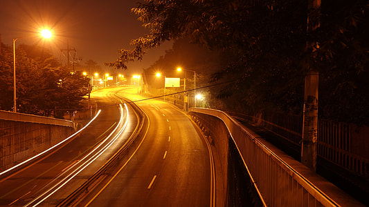time lapse photography of asphalt road thumbnail