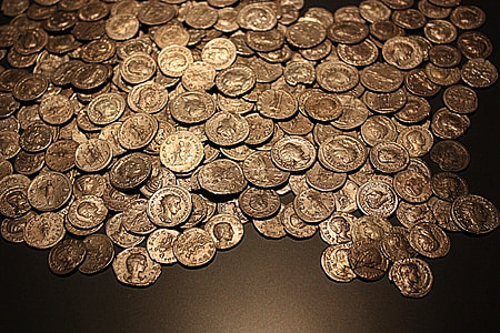 round silver-colored coin lot thumbnail