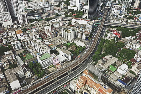 aerial photo of high-rise buildings thumbnail