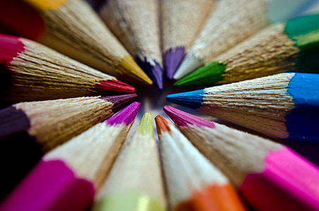 macro shot photography of color pencils thumbnail