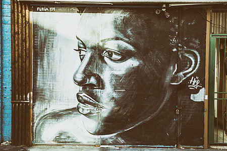 Mural captured on a building wall in Shoreditch, East London thumbnail