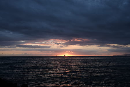 sunset over sea thumbnail
