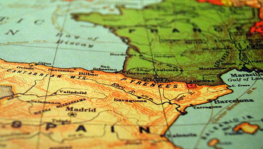 closeup photo of map chart thumbnail