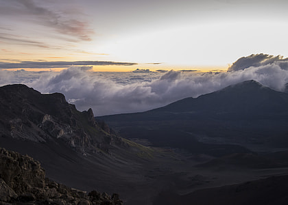 white clouds over mountains thumbnail