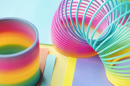multicolored slinky toys thumbnail