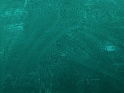 teal, painting, board, smeared, cleaned, green thumbnail