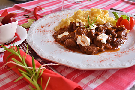 cooked food on white ceramic plate thumbnail