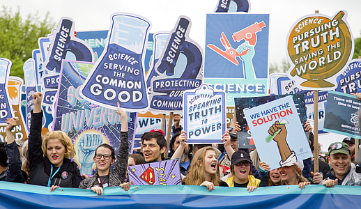 people carrying signage boards during day time thumbnail