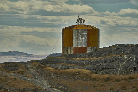brown and grey silo on rock thumbnail