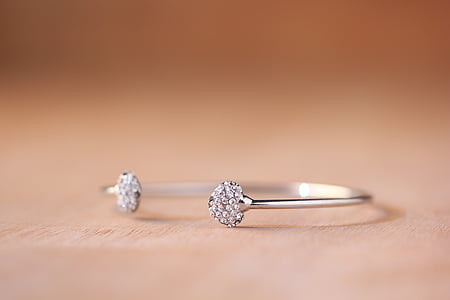 women's silver-colored cuff bracelet thumbnail