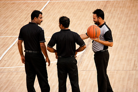 Basketball Referees on the court thumbnail