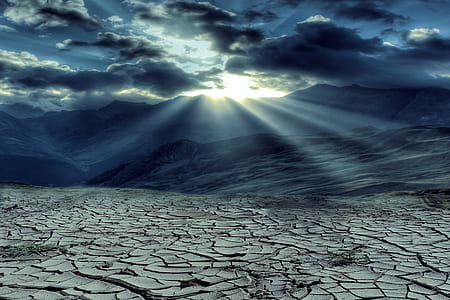 dried soil near mountains thumbnail