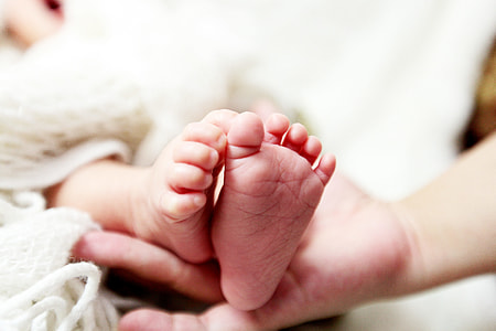 close-up photo of baby's feet thumbnail