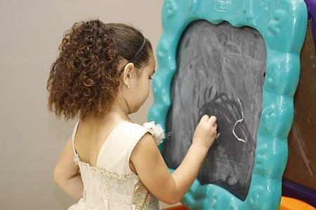 girl writing on chalkboard thumbnail