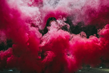 person covered with pink smog thumbnail