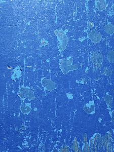 withered blue paint on wall thumbnail