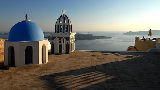 white and blue concrete church thumbnail