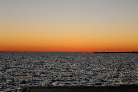 body of water during golden hour thumbnail