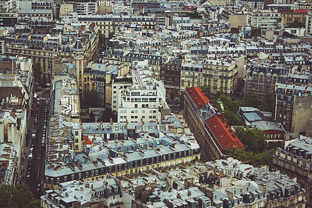 aerial view of city buildings thumbnail