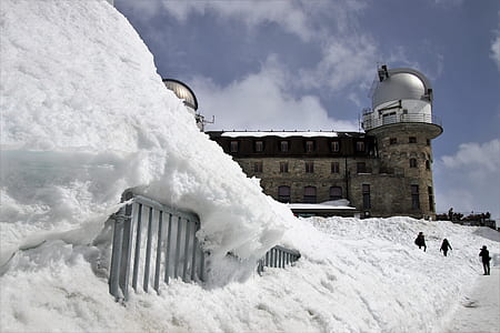 man standing on snowfield thumbnail