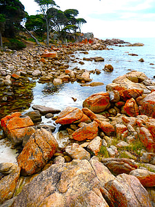 body of water and stones photo at daytime thumbnail
