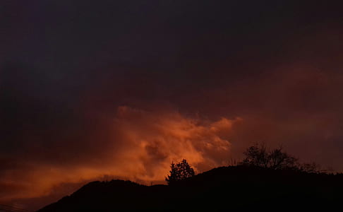 orange clouds on mountain thumbnail