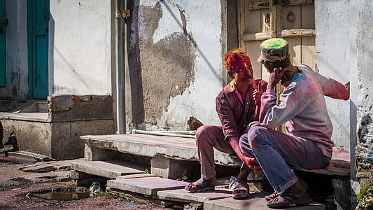 two man sitting on concrete step thumbnail