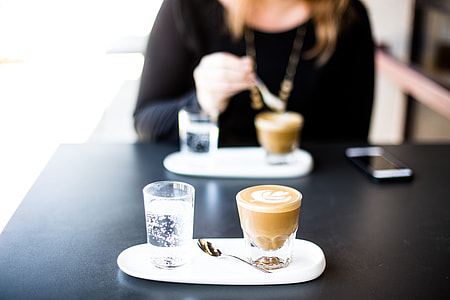 coffee, art, plate, cafe thumbnail